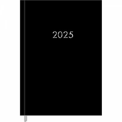 Agenda Costurada Napoli Preta 2025 13,4x19,2 - Tilibra