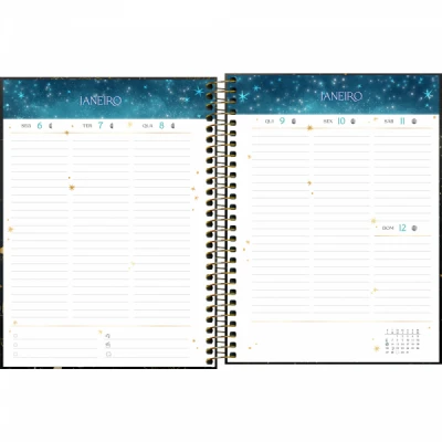 Agenda Planner Espiral Magic 2025 17,7x24 - Tilibra