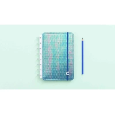 Caderno Inteligente A5 Azul Holográfico