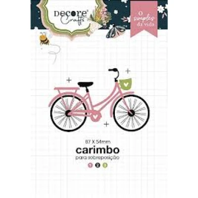 Carimbo Bicicleta  Camadas  - Decore Crafts - Coleção Simples da Vida